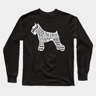 Rescue Dog For Gift Dog Lovers Long Sleeve T-Shirt